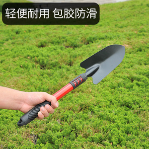 Truelle de jardin ergonomique en plastique avec manche rouge pour la plage et les outils de bricolage, épaisseur 10 mm, utilisation manuelle - Product Image 2
