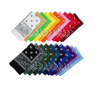 ผ้าพันคอผ้าฝ้ายลาย Paisley 100% สไตล์คาวบอยคลาสสิกพิมพ์ลาย - Product Image 2