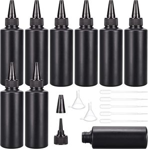 Bouteille applicatrice en plastique personnalisée 120ml 240ml 500ml pour huile capillaire, avec bouchon rotatif et embout, pour solvant, peinture, encre, colle à perruque, sérigraphie - Product Image 1