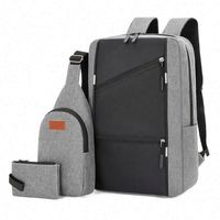 Vente en gros 2025 Nouveau sac à dos pour ordinateur portable Usb Smart Business Fiber Polyester avec serrure de sécurité