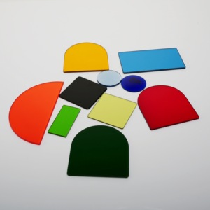 Cubierta de luz de disco de <span class=keywords><strong>cristal</strong></span> moderna personalizable Placa decorativa impresa con borde pulido recubierto AR <span class=keywords><strong>para</strong></span> cubiertas de lámparas de interior - Product Image 1