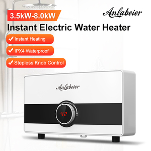 Calentador de Agua Instantáneo sin Tanque de 5500W 220V, Caldera Eléctrica de Acero Inoxidable, IPX4, Compacto, para Ducha, Baño, Hotel - Product Image 4