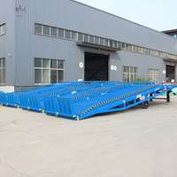 Mobile flottante hydraulique rampe de quai de chargement voiture pente rampe de conteneur pour chariot élévateur