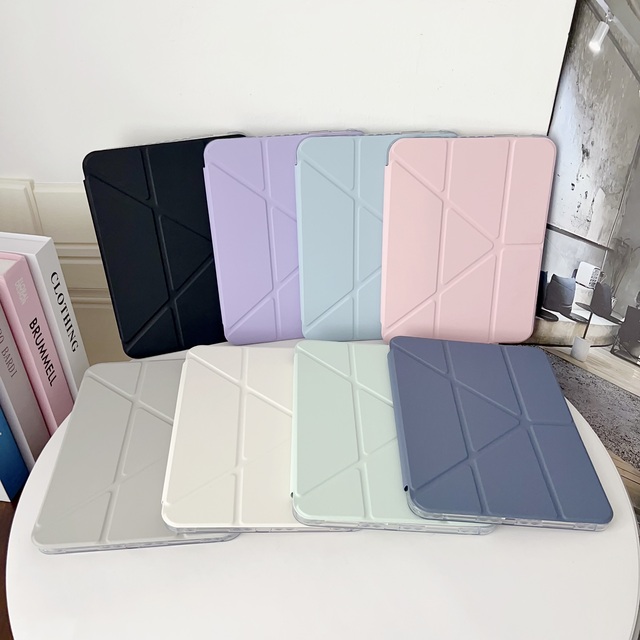 For iPad Air 5th 6th 12th 11th Pro 11 12.9 13 Air 11 M4 10th Gen 10.9 10.2 9th 8th Mini 7 6 Tri-fold Y-fold Smart Case Auto Wake