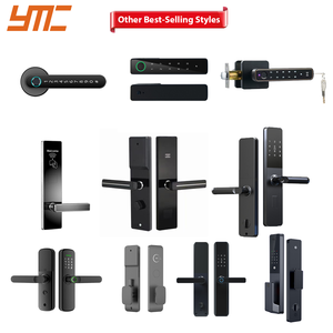 Cerradura de puerta inteligente cuadrada americana YMC, Sensor WiFi, cerradura de repuesto de huella dactilar <span class=keywords><strong>Interior</strong></span>, electrónica, exclusiva, transfronteriza - Product Image 5