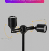 Spot LED rechargeable 1W pour présentoir de bijoux, projecteur de table en aluminium pour vitrine d'exposition