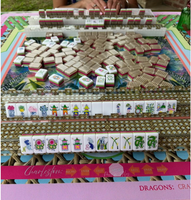 Tuiles de Mahjong Américaines de Style Zen Oriental Créatif - Motifs Plume de Cygne/Enveloppe/Fleur