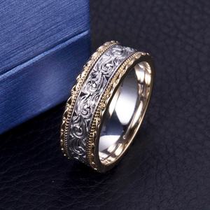 แหวนทอง14K สำหรับผู้ชาย MSR-855เครื่องประดับเมสซี่ตามสั่ง - Product Image 2