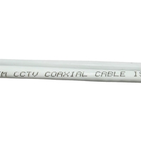 Bobine de 305 m de câble coaxial RG6 blanc/noir en PVC PE LSZH, faible perte, quadruple blindage, tressage à 60%, triple blindage, vente en gros usine