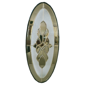 Vitrage double pour inserts de porte, cadre en plomb, inserts de verre demi-lune pour traverse de porte - Product Image 4