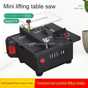 Mini scie de table multifonctionnelle électrique, petite scie de bureau pour le bricolage domestique, outil de coupe, machine à bois, tour de table - Product Image 2