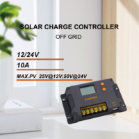 Controlador de Carga Solar USB PWM Lumiax 12V 24V con Pantalla LCD, 10A 20A Máx. Potencia PV, Protección IP32