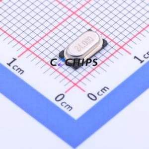 24M 20PF 10PPM Crystal (Passive) HC-49S-SMD-2P-Mini Crystal Oscillator 24MHz 10ppm 20pF 30ppm - Product Image 1