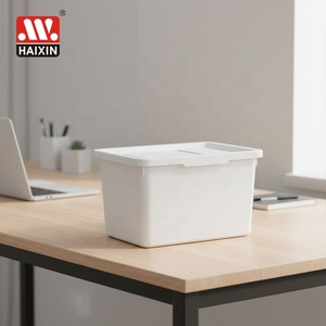 Contenedor Organizador de Plástico Haixin, Caja de Almacenamiento con Tapa para Armarios, Estantes, Organización de Aulas, Herramientas para Maestros, Almacenamiento de Juegos - Product Image 2
