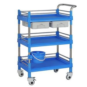 Abs Staal Handige Behandeling <span class=keywords><strong>Trolley</strong></span> Ziekenhuis Medische Noodkar - Product Image 2