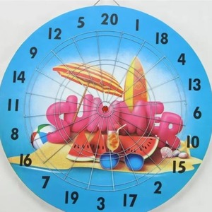 Cible de fléchettes OEM 18 pouces en carton ondulé avec 6 fléchettes en acier de 18g, logo personnalisé - Product Image 1