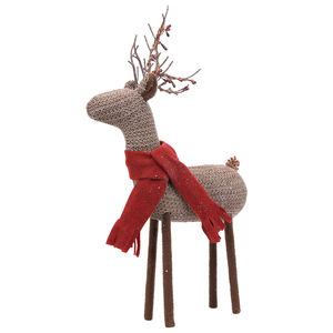 عرض ساخن: تمثال غزال الرنة بالحجم الطبيعي للاستخدام الداخلي، ديكورات عيد الميلاد الكبيرة للمنزل - Product Image 2