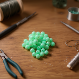 ILAN Abalorios Perline rotonde verdi da 10 mm per la creazione di gioielli 20G - Product Image 3