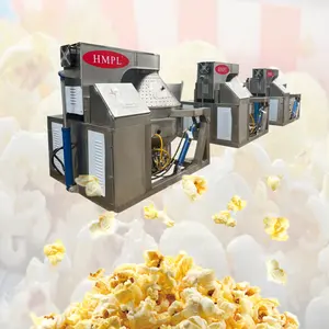 Machine à pop-corn industrielle entièrement automatique machine à pop-corn commerciale la plus populaire prix d'usine de la machine à gaz