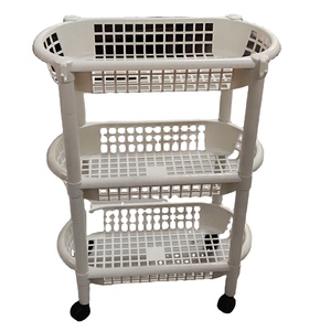 kitchen bathroom plastic shelves corner shelf rack organizer storage basket drawer Movable denier type storage rack