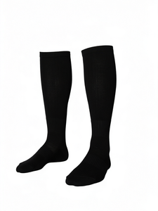 Men Solid Black <b>Knee</b> <b>High</b> <b>Socks</b> Breathable Knitted Athletic Tube <b>Socks</b> for Football Basketball - Product Image 1