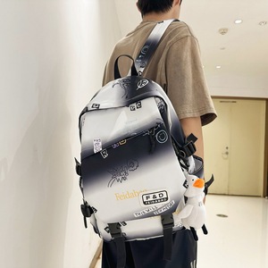 F&D <b>Student</b> <b>Backpack</b> 20 Inches Large Capacity Graffiti Design Unisex School Bag - Product Image 3