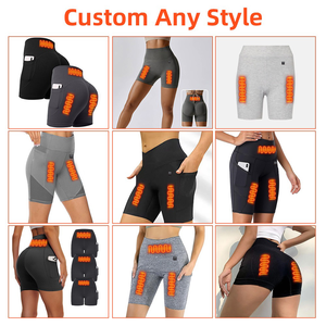 Pantaloncini da Yoga a vita alta durevoli da donna all'ingrosso lavabili per alleviare il dolore alla schiena bassa pantaloncini da Yoga riscaldati per la corsa invernale a casa - Product Image 4