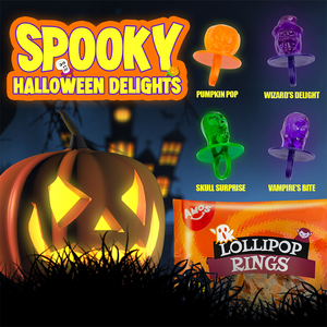 Anelli Lollipop AMOS Confezionati Singolarmente, <span class=keywords><strong>Caramelle</strong></span> Anello per <span class=keywords><strong>Halloween</strong></span> - Product Image 2