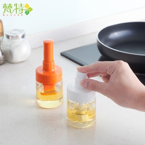 Portable Squeeze Silicone Bbq Oil <b>Brush</b> Kitchen Cooking Oil <b>Brush</b> with <b>Bottle</b> - Product Image 4