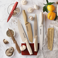 Ensemble de couteaux de cuisine en acier inoxydable Little Cook Logo personnalisable jetable en acier 3Cr13 à haute teneur en carbone Taille de la lame de 8 pouces