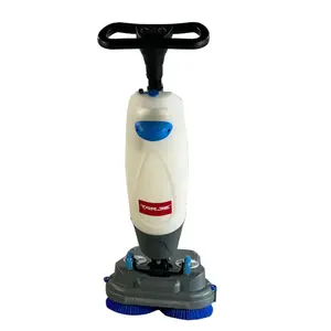 Tanjie Hand-pushed Mini Double Disk Office Floor Scrubber Cleaning Machine Floor Scrubber Industrial Portable Mini Floor Sweeper