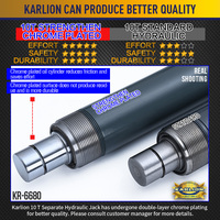 KARLION 10T Kit de réparation automobile professionnel Cric hydraulique séparé portable avec cadre de carrosserie haute pression pour voiture