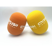 Prix d'usine : Housses en mousse pour microphone, pare-brise en éponge, filtre en mousse pour microphone, éponge anti-poussière avec impression de logo personnalisé