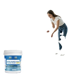 Innovative Epoxy Colored Sand Floor Paint Marble Pattern Self-Leveling Water <b>Alkali</b> Resistant Living Room Warehouse Bathroom - Product Image 1