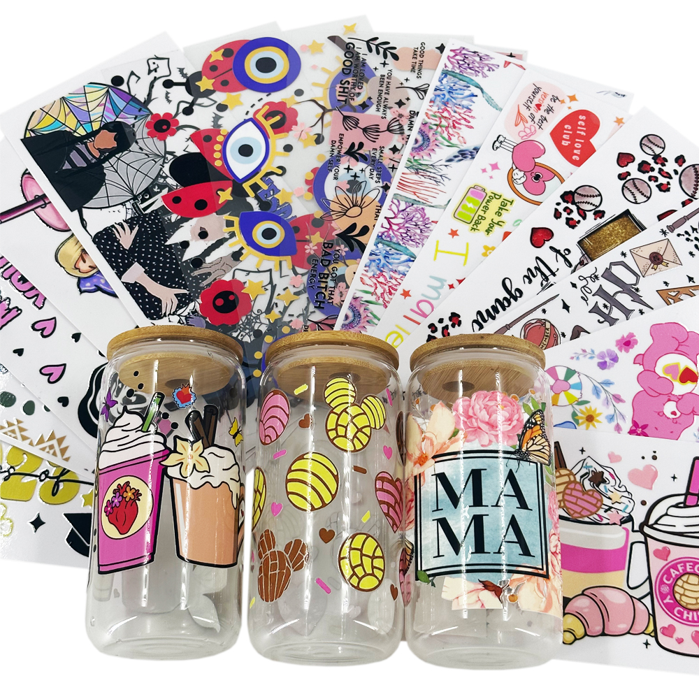 Индивидуальные пластиковые виниловые переводные этикетки для печати, 16 унций