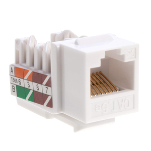 Ethernet Keystone <strong>Jack</strong> <strong>RJ45</strong> CAT5E UTP Modular Connector Network Coupler Keystone Jackets - Product Image 2