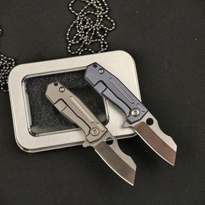 Cuchillo Plegable Mini Portátil de Acero D2 Premium, Mango de Aleación de Titanio, Rodamiento de Bolas, Cuchillo de Bolsillo, Herramienta de Supervivencia para Camping y Uso Diario - Product Image 3