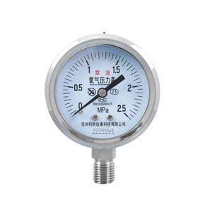 Manómetro de Oxígeno Suzhou Xuan Sheng 2.5Mpa de Acero Inoxidable con Conexión Roscada Analógica para Gas de Alta Pureza - Product Image 1
