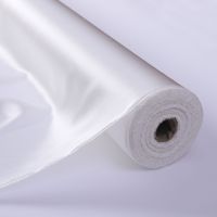 Hitam 22mm sutra Satin Charmeuse 100% sutra murni Mulberry 114cm 44 "warna Solid pencelupan desain kustom pencetakan pewarna kain grosir