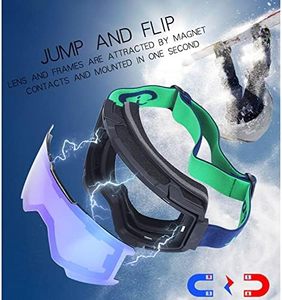 Custom Sports <b>Eyewear</b> Magnetic Lens Ski Goggles and Snowboard Goggle for Ski Equipment - Product Image 3