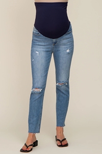 Jeans de maternité moulants de grande taille pour femmes enceintes - Product Image 3
