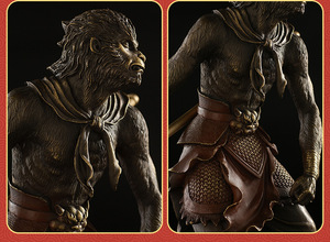 Ornements de personnage du Roi Singe Black Myth Wukong, cadre <span class=keywords><strong>antique</strong></span> en cuivre, artisanat, cadeau de mariage, pour bureau ou meuble TV - Product Image 5