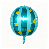 Ballons disco 4D de 22 pouces, ballons ronds en feuille d'aluminium 3D, adaptés aux mariages, aux fêtes d'anniversaire et aux accessoires de fête, vente en gros.