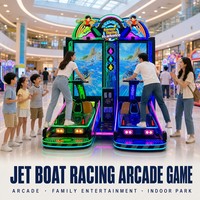 Machine de jeu d'arcade de course de jet-boat à monnayeur, jeu de course aquatique commercial pour deux joueurs, à vendre