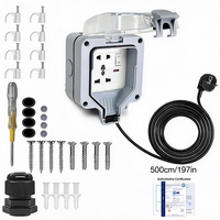 Boîtier vide pour prise simple étanche IP66 13A SFE BG Série extérieure pour usage extérieur CE