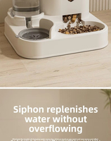 Fabricant chinois, vente en gros, distributeur d'eau à gravité grande capacité, 2-en-1, mangeoire et abreuvoir manuels, portable, en plastique