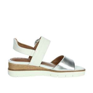 Sandalo con Zeppa da Donna Tamaris 1-28206-42 Bianco Argento, Calzatura Estiva Comoda con Plateau - Product Image 4