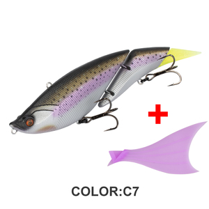 TEASER 190mm 55g flottant pêche en mer Minoan Double appât en plastique souple queue à la traîne gros gibier leurre de pêche - Product Image 6