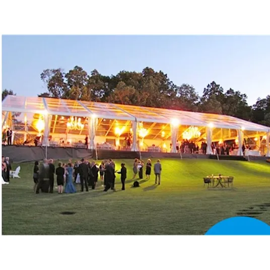 100 Mensen Luxe Auto Show Commerciële 10X20 Event Opblaasbare Party Transparante Bruiloft Tent