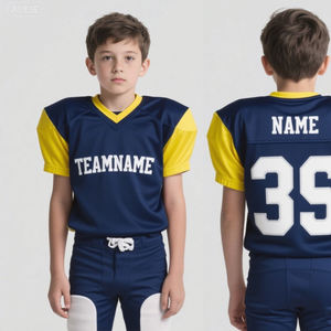 Maßgeschneiderte American-Football-Teamkleidung Hochwertige Sublimation Atmungsaktives Angepasstes Jugend-Teenager American-Football-Trikot - Product Image 1